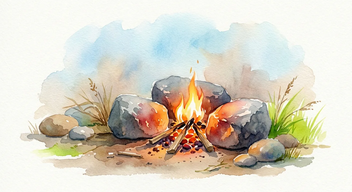 Portada de El fogón de piedra