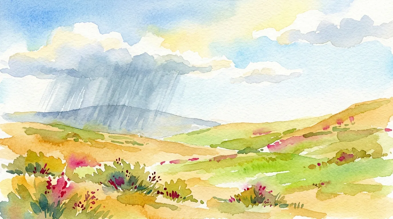 Portada de La lluvia de la loma
